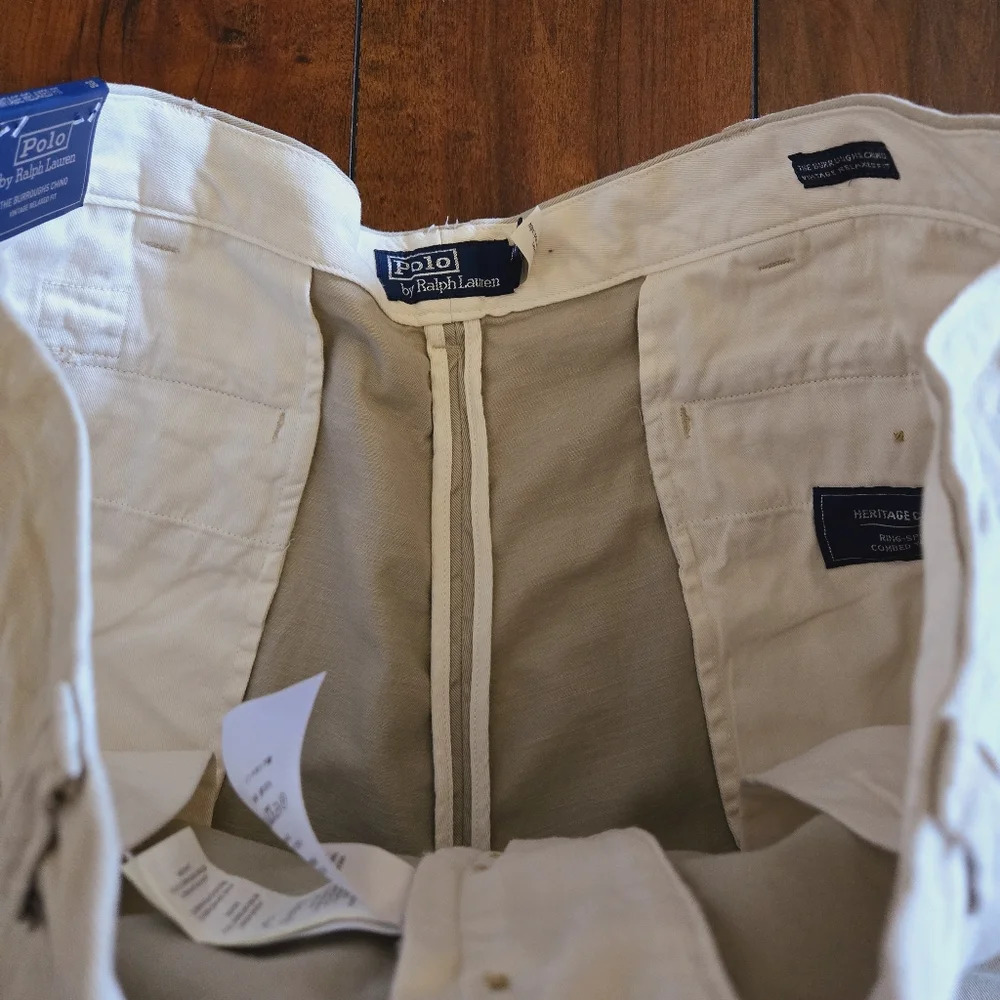 Polo Ralph Lauren Men's Khaki 6-Inch Burroughs Relaxed Fit Chino Shorts Size 38 - Picture 13 of 15